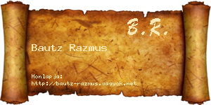 Bautz Razmus névjegykártya